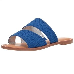 Carlos Santana holly slide sandals blue size 8